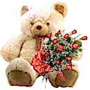 Ankara Ba�lum �i�ek�i firma �r�n�m�z 9 adet g�l ve orta boy ay�c�k