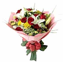 kar���k gerbera mevsim �i�ek buketi Ankara �i�ek�i firmam�zdan