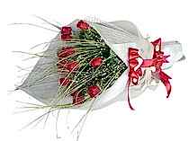 Ankara ostim �i�ek sipari�i firma �r�n�m�z 11 adet g�lden g�rsel buket �i�e�i