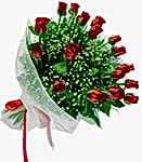 Kaliteli ve fiyat� ucuz bir �r�n 12 adet k�rm�z� g�l buketi