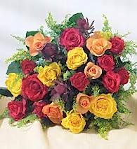 Ankara �i�ek g�nderme firmam�zdan size �zel kar���k renkli 12 adet g�l demeti