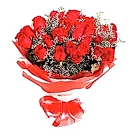 12 adet k�rm�z� g�llerden g�rsel buket