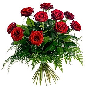 Ankara �i�ek g�nderme 10 adet k�rm�z� g�lden buket