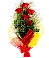 5 li k�rm�z� g�l buketi Ankara internetten �i�ek sat���