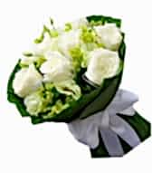 9 adet beyaz g�l buketi Ankara �i�ek sipari�i sitesi