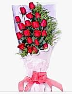 19 adet k�rm�z� g�l buketi Ankara uluslararas� �i�ek g�nderme